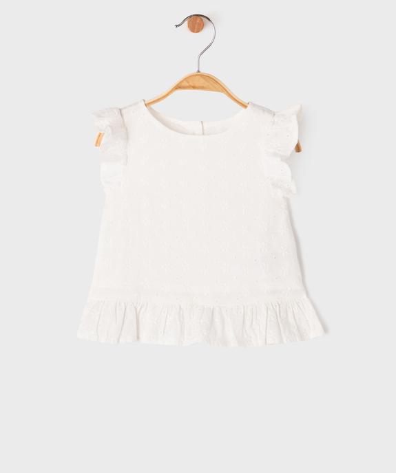 Blouse sans manches à motifs brodés bébé fille vue2 - GEMO(BEBE DEBT) - GEMO