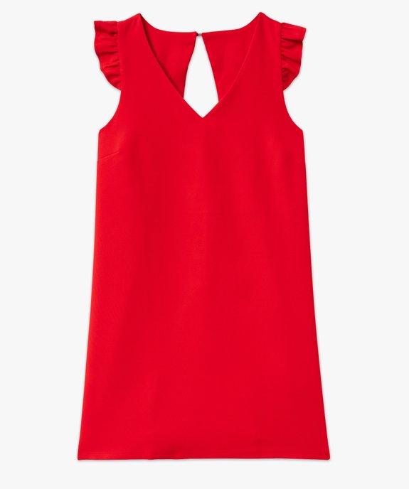 Robe sans manches à volants et dos ouvert femme vue4 - GEMO(FEMME PAP) - GEMO