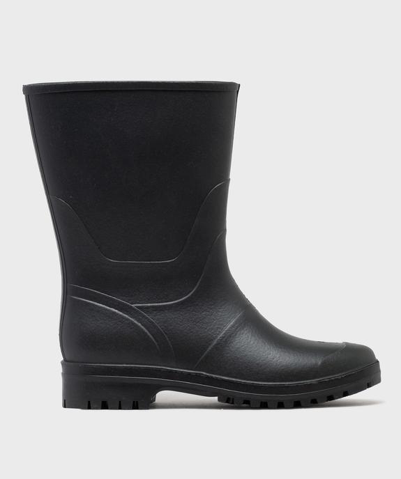 Bottes de pluie unies à semelle crantée homme vue1 - URBAN STEPS - GEMO