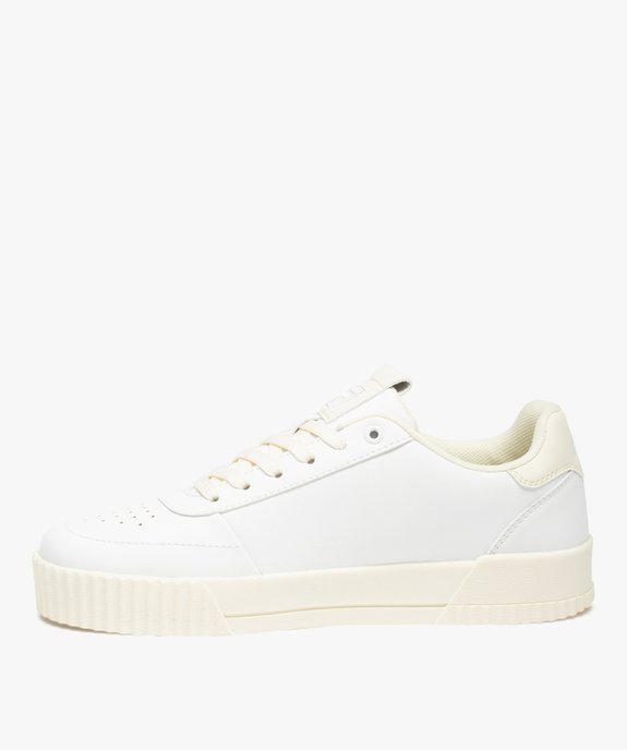 Tennis femme à détails colorés fermeture lacets – Fila Milena vue3 - FILA - GEMO