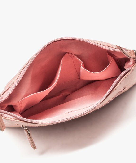 Sac bandoulière bi-matières à empiècement glitter vue3 - GEMO (ACCESS) - GEMO