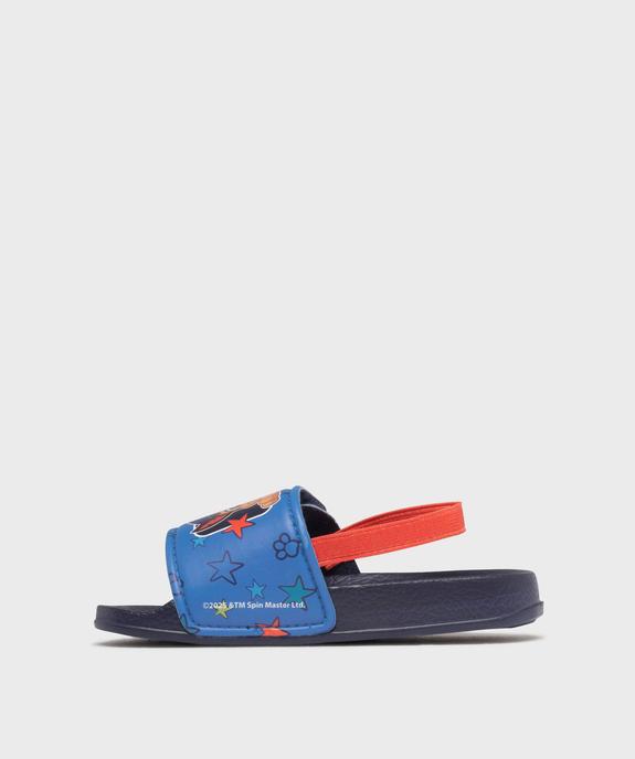Mules de piscine à brides élastique et scratch garçon - La Pat'Patrouille vue3 - PAT PATROUILLE - GEMO
