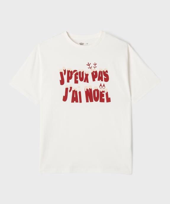 Tee-shirt de Noël à manches courtes garçon vue1 - GEMO (JUNIOR) - GEMO