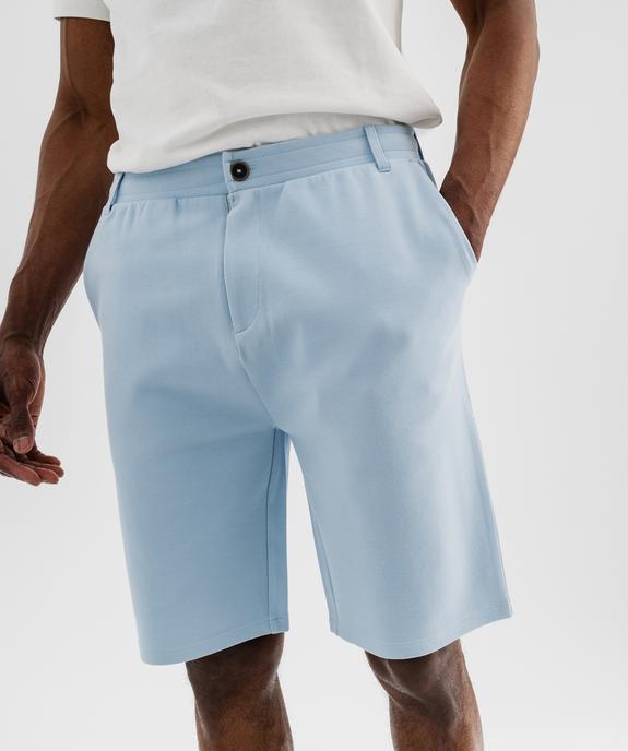 Bermuda en maille piquée homme vue2 - GEMO (HOMME) - GEMO