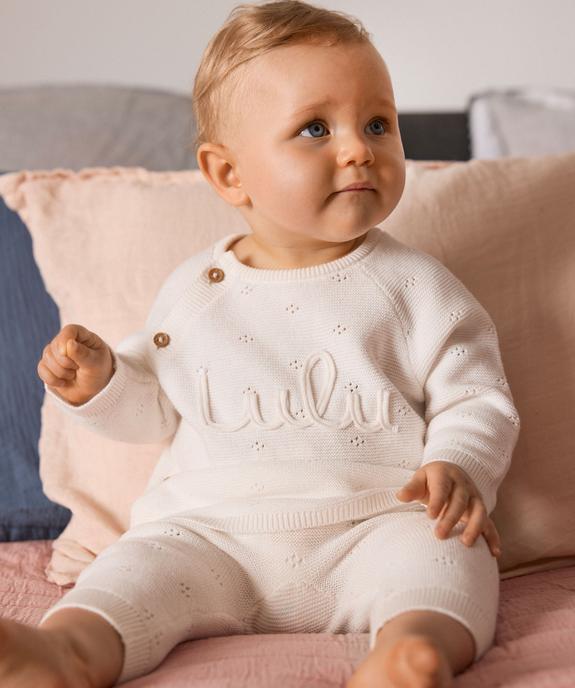 Ensemble 2 pièces en maille bébé fille brassière et pantalon - LuluCastagnette vue1 - LULU CASTAGNETTE GEMO FOR GOOD - GEMO