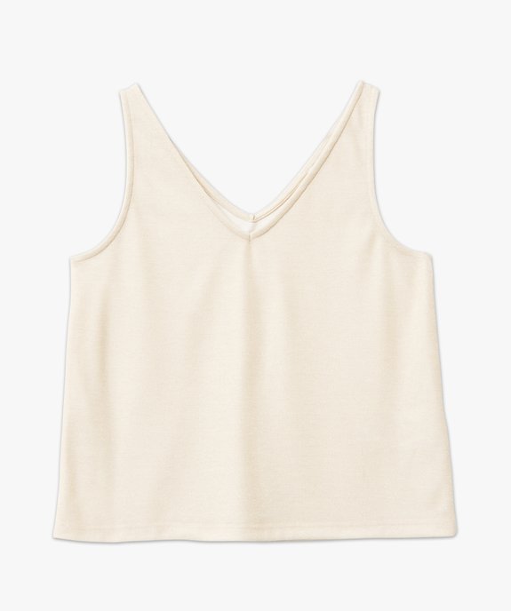 Débardeur col V pailleté femme vue4 - GEMO(FEMME PAP) - GEMO