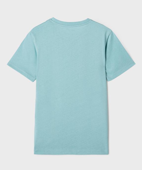 Tee-shirt manches courtes inscription garçon vue3 - GEMO (JUNIOR) - GEMO