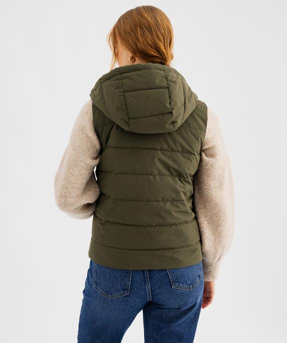 Doudoune sans manches réversible à capuche femme vue8 - GEMO 4G FEMME - GEMO