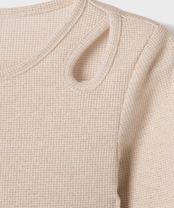 Tee-shirt manches longues à paillettes fille - GEMO (ENFANT) Tee-shirt manches longues à paillettes fille vue2 - GEMO (ENFANT) - GEMO