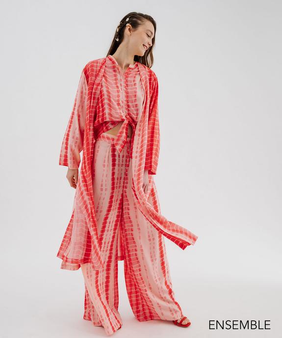 Ensemble tie and dye orange pour femme  - GEMO
