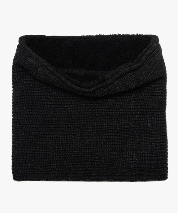 Snood garçon en grosse maille à doublure poilue vue1 - GEMO (JUNIOR) - GEMO