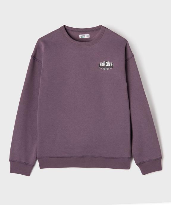 Sweat à col rond coupe ajustée garçon vue2 - GEMO 4G GARCON - GEMO