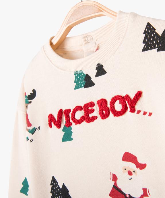 Sweat de Noël imprimé bébé garçon vue3 - GEMO(BEBE DEBT) - GEMO