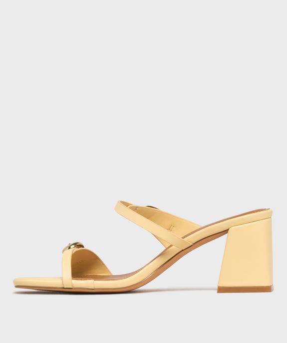 Mules à talon trapèze femme vue4 - FOLLOW ME - GEMO