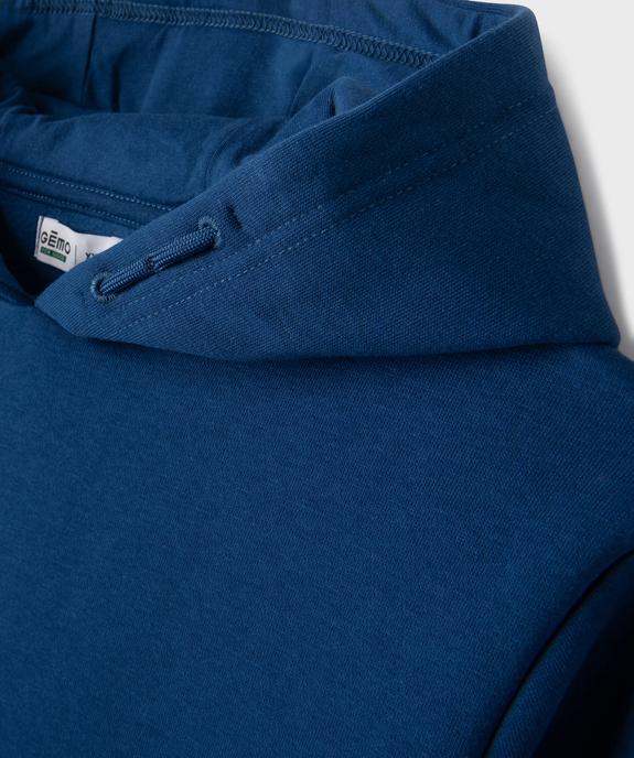 Sweat à capuche avec intérieur molletonné garçon vue3 - GEMO 4G GARCON - GEMO