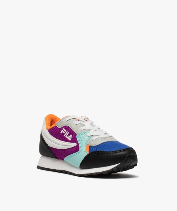 Baskets fille running colorées à lacets élastiques - Fila vue2 - FILA - GEMO