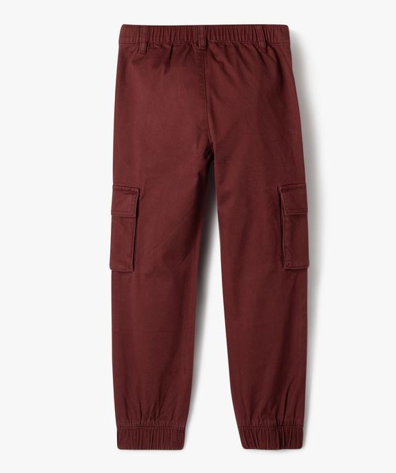 Pantalon cargo style jogger garçon vue4 - GEMO 4G GARCON - GEMO