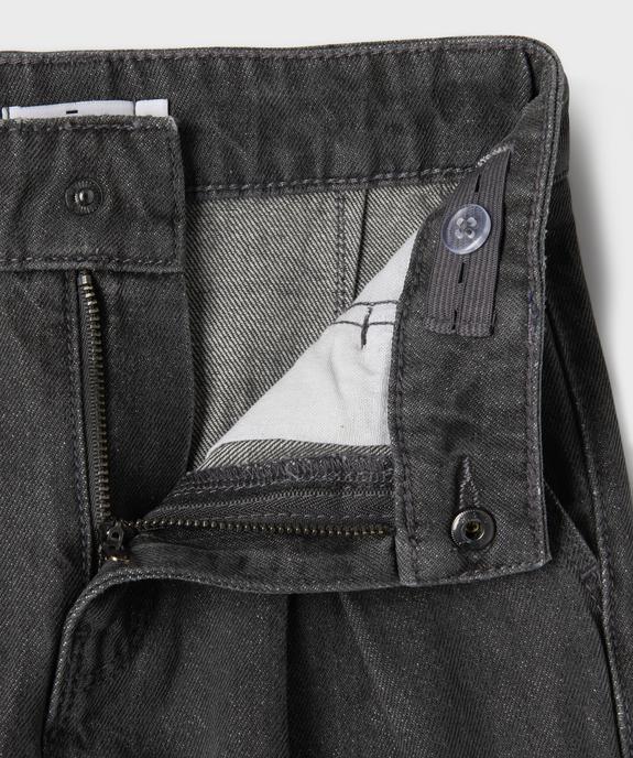 Jean wide leg à pinces avec taille ajustable fille vue3 - GEMO (ENFANT) - GEMO