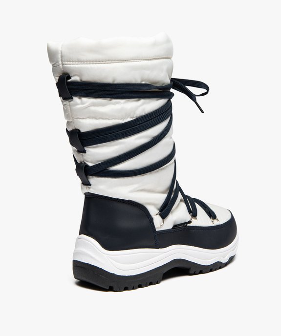Après-ski femme avec lacets fantaisie vue4 - GEMO (EQUIPT) - GEMO