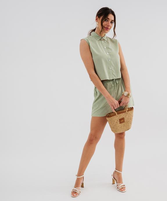 Short ample en viscose fluide femme vue4 - GEMO 4G FEMME - GEMO