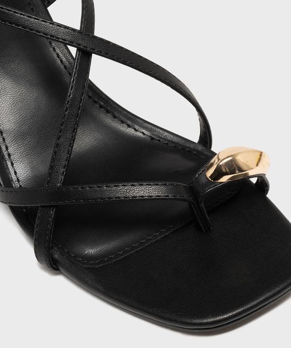 Sandales à talon fin multibrides avec bijou de pied femme vue6 - FOLLOW ME - GEMO