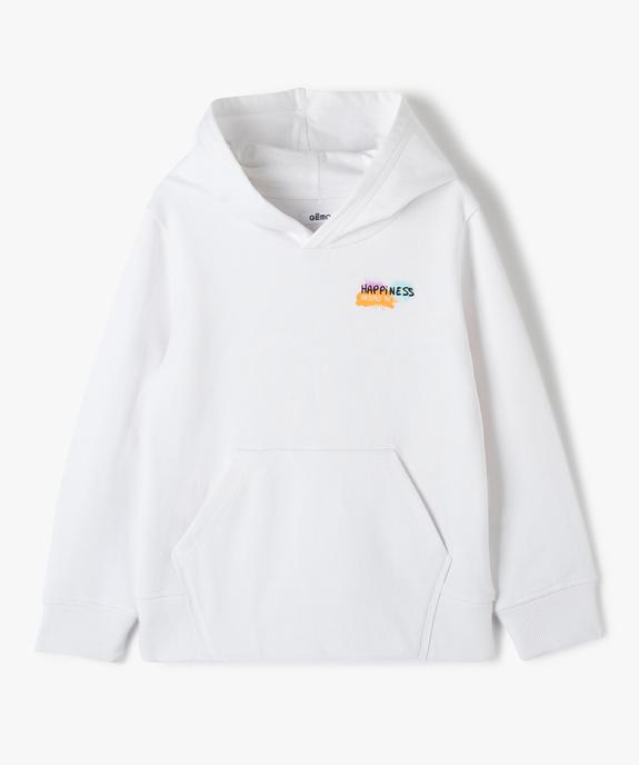 Sweat garçon à capuche avec imprimé au dos vue2 - GEMO (ENFANT) - GEMO