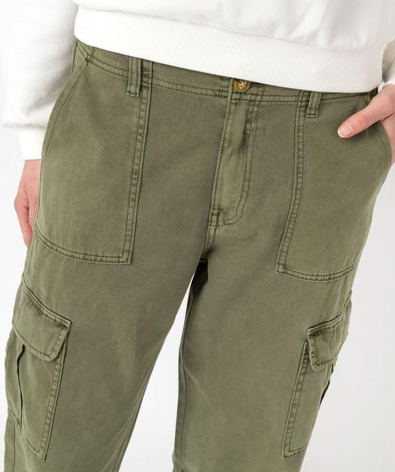 Pantalon cargo multi poches femme vue2 - GEMO 4G FEMME - GEMO