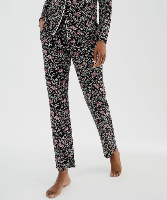 Pantalon de pyjama fluide femme vue1 - GEMO 4G FEMME - GEMO