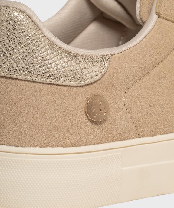 Baskets basses à scratch en suédine style urbain femme - LuluCastagnette vue6 - LULUCASTAGNETTE - GEMO