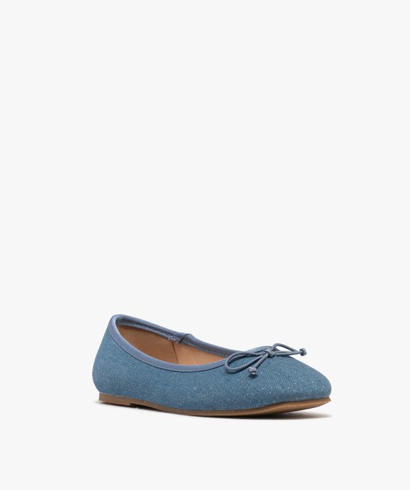 Ballerines en toile denim pailleté fille vue2 - LOVELY WINGS - GEMO