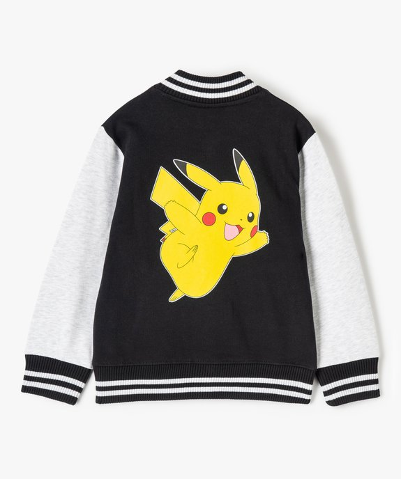 Sweat garçon boutonné bicolore - Pokemon vue2 - POKEMON - GEMO