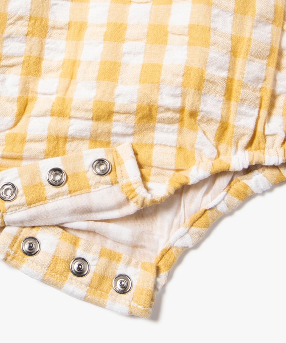 Combishort bébé sans manches forme barboteuse (lot de 2) vue2 - GEMO(BB COUCHE) - GEMO