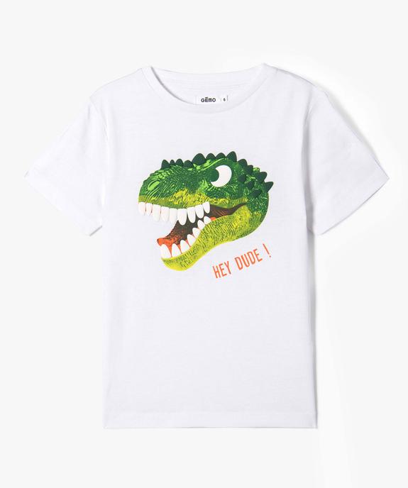 Tee-shirt garçon à manches courtes avec motif sur le buste vue2 - GEMO (ENFANT) - GEMO