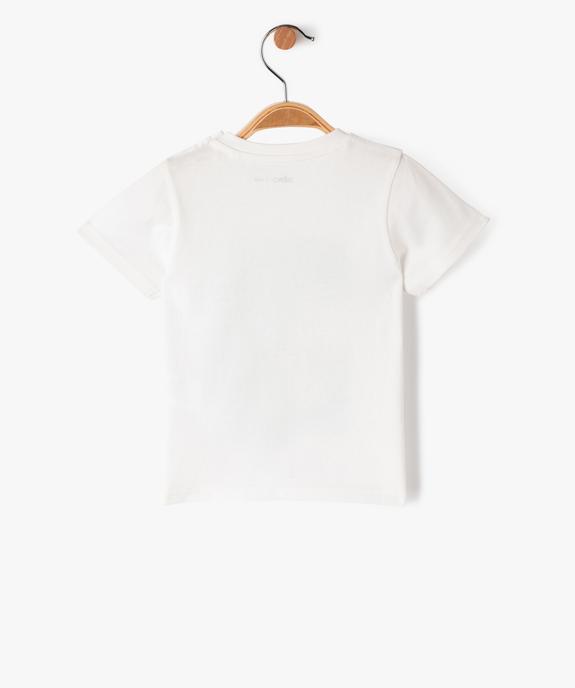 Tee-shirt manches courtes imprimé bébé garçon vue3 - GEMO(BEBE DEBT) - GEMO