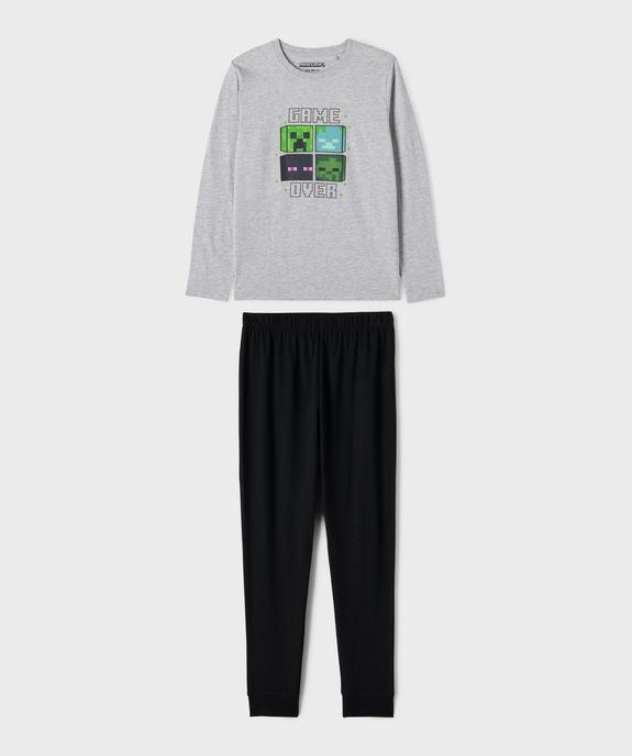 Pyjama avec motifs jeu de construction garçon - Minecraft vue1 - MINECRAFT - GEMO