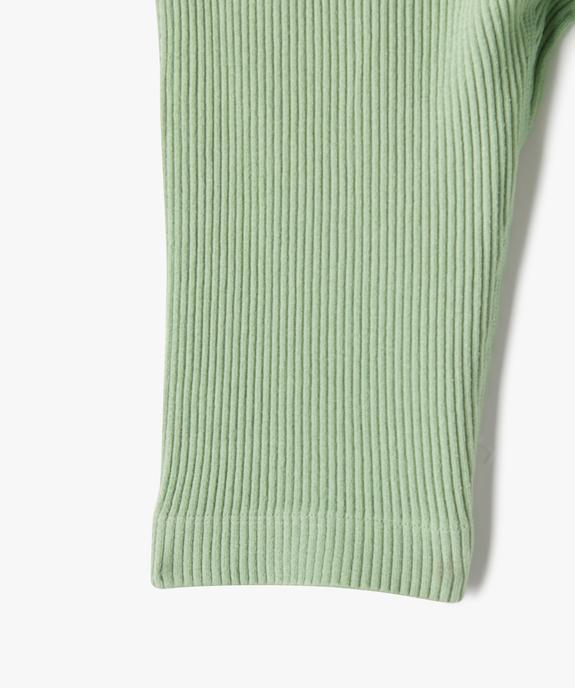 Legging court en maille côtelée extensible fille vue2 - GEMO (ENFANT) - GEMO
