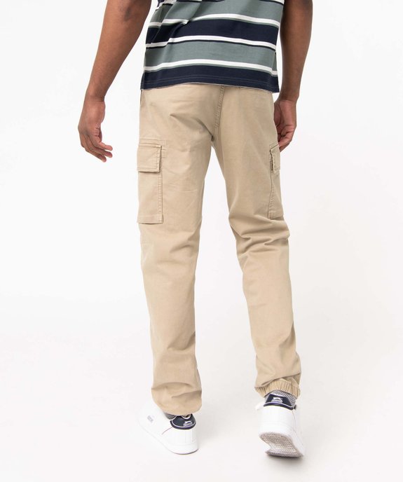 Pantalon cargo coupe Straight homme vue3 - GEMO 4G HOMME - GEMO