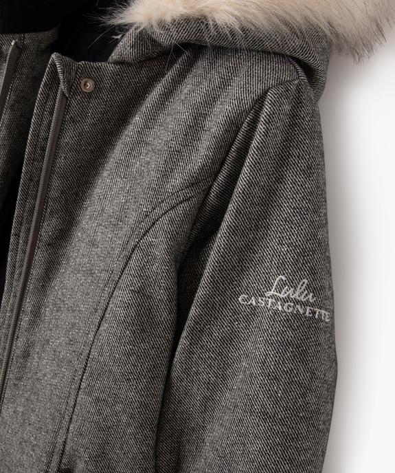 Manteau à capuche pailleté et doublure pouce et chaude fille - LuluCastagnette - LULU CASTAGNETTE GEMO FOR GOOD Manteau à capuche pailleté et doublure pouce et chaude fille - LuluCastagnette vue4 - LULU CASTAGNETTE GEMO FOR GOOD - GEMO