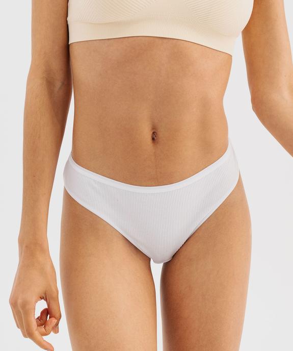 String en maille côtelée femme (lot de 2) vue1 - GEMO 4G FEMME - GEMO
