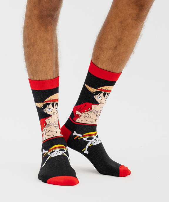 Chaussettes motif robot homme dans boite cadeau (lot de 2) - Freegun X One Piece vue2 - FREEGUN - GEMO