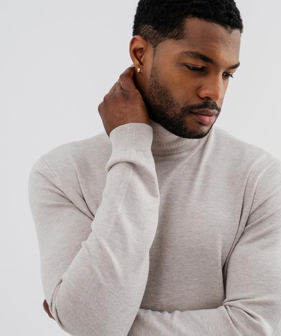 Pull col roulé en maille fine homme vue6 - GEMO 4G HOMME - GEMO