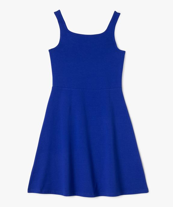 Robe à bretelles avec jupe évasée fille vue3 - GEMO 4G FILLE - GEMO