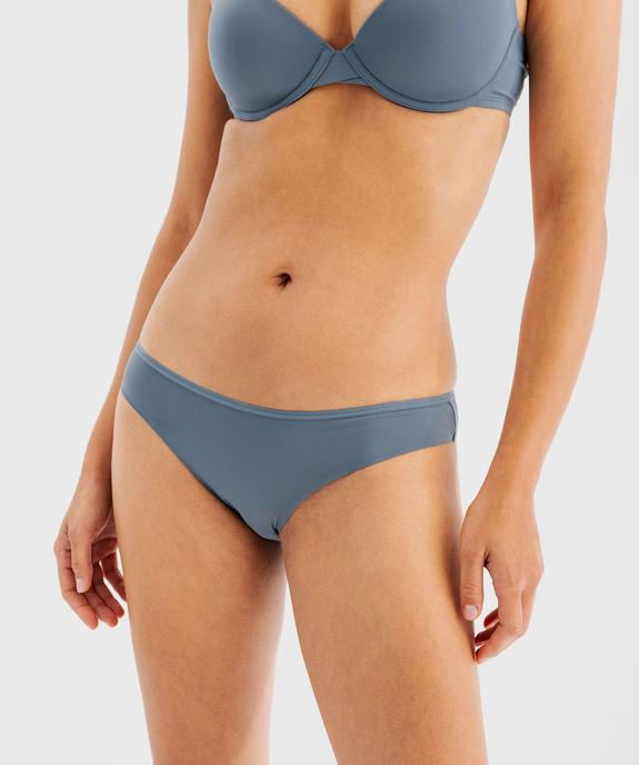 Culottes unies en microfibre femme (lot de 2) vue1 - GEMO 4G FEMME - GEMO
