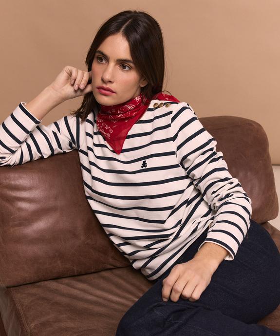 Foulard imprimé façon bandana femme - LuluCastagnette vue4 - LULU CASTAGNETT - GEMO