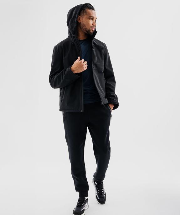 Blouson softshell à capuche déperlant homme vue5 - GEMO (HOMME) - GEMO