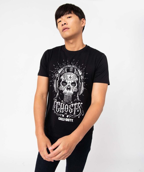 Tee-shirt homme avec motif tête de mort - Call of Duty vue1 - CALL OF DUTY - GEMO