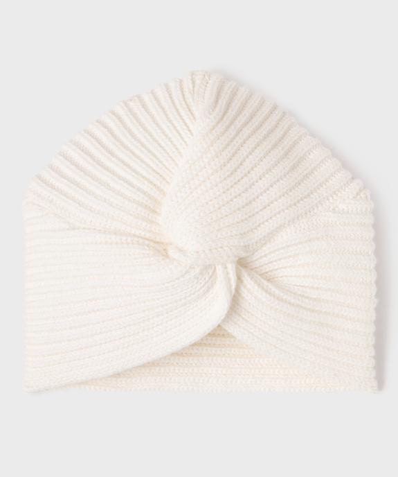 Bonnet avec effet noué sur l’avant bébé fille vue1 - GEMO(BB COUCHE) - GEMO