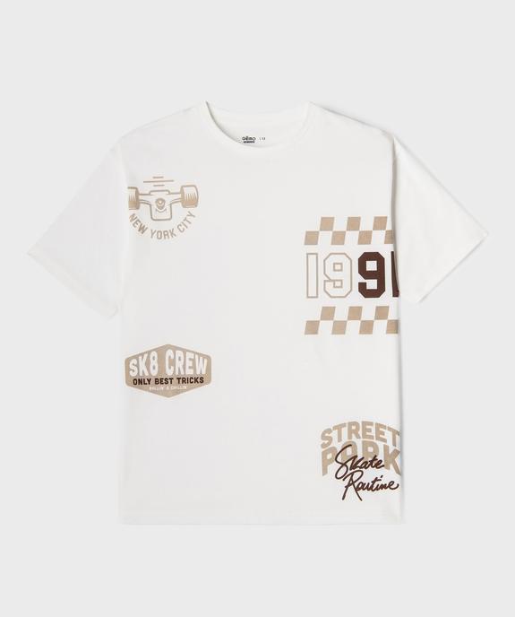 Tee-shirt manches courtes imprimé garçon vue2 - GEMO 4G GARCON - GEMO