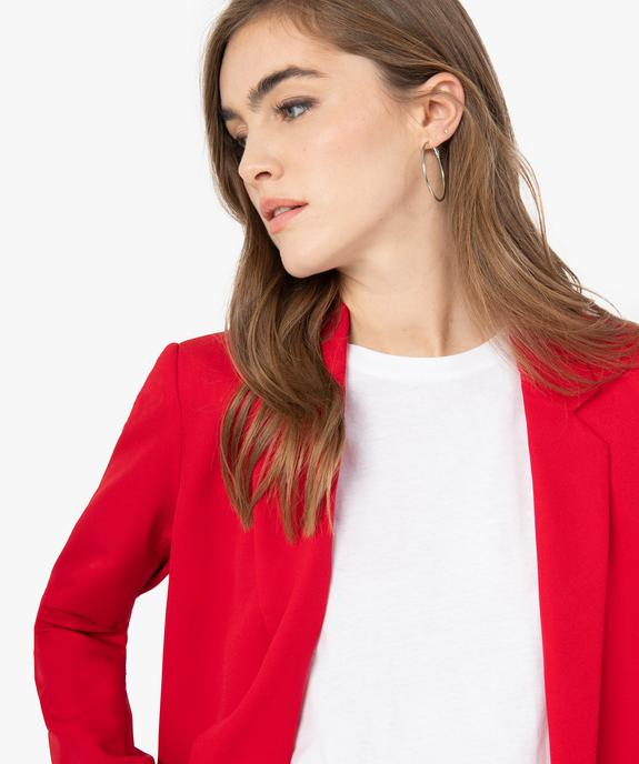 Veste blazer femme fermeture croisée vue2 - GEMO(FEMME PAP) - GEMO