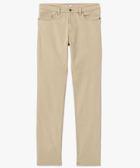 Pantalon slim stretch 5 poches homme vue4 - GEMO 4G HOMME - GEMO
